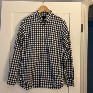J Crew Blue Plaid Casual Button Up Shirt size S